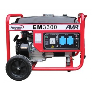 Γεννήτρια Μονοφασική Βενζίνης PRAMAC EM3300 - 3.7 KVA - (Με AVR)