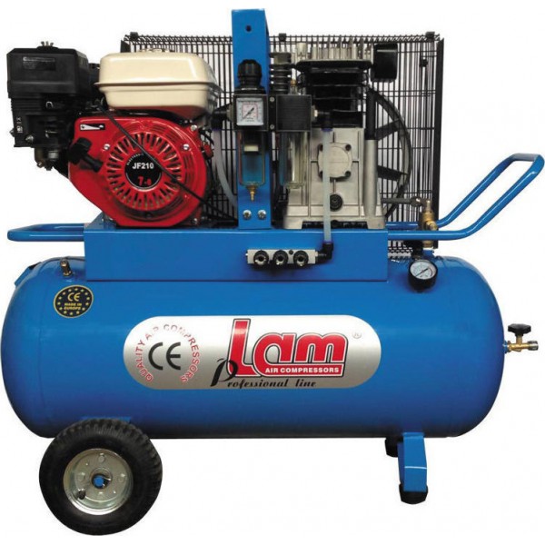 Αεροσυμπιεστής Βενζίνης με Ιμάντα LAM ENG100/4 - 7HP - 100LT