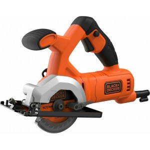 Black and Decker 400W Compact Δισκοπρίονο ρεύματος 85mm με 2 Λεπίδες (BES510)