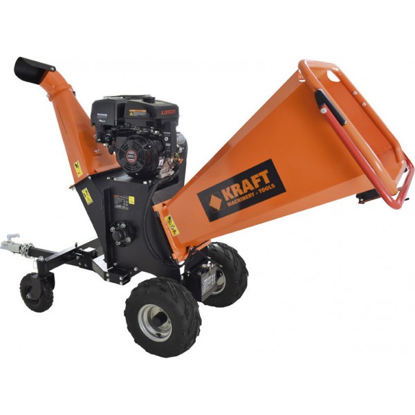 Θρυμματιστής Κλαδιών Βενζίνης KRAFT 691106 - 13HP - Ø15cm - [Με Μίζα]