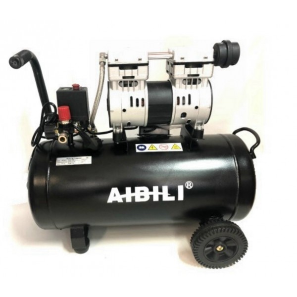 Αεροσυμπιεστής Μονομπλόκ OILFREE SILENT - AIBILI IBL-50LOS - 1HP - 50LT