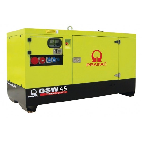 Γεννήτρια Πετρελαίου Τριφασική 45 kVA Κλειστού Τύπου PRAMAC GSW45Y