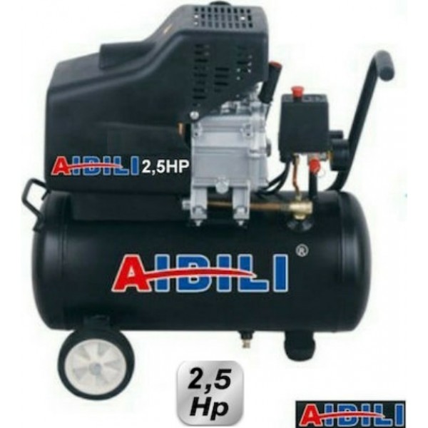 Αεροσυμπιεστής Μονομπλόκ AIBILI IBL-25KL - 2.5Hp - 25Lt