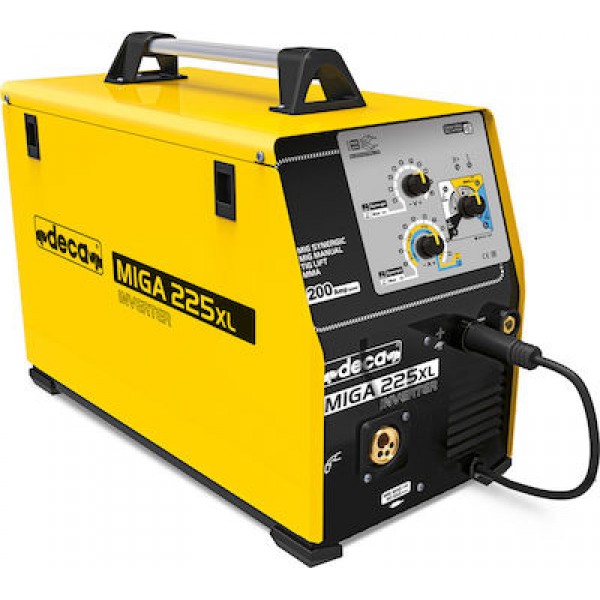 Hλεκτροσυγκόλληση INVERTER - DECA MIGA 225 XL - MMA/TIG/MIG - 200A