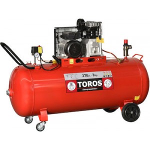 Αεροσυμπιεστής με Ιμάντα - TOROS 602041 - 3HP - 270LT