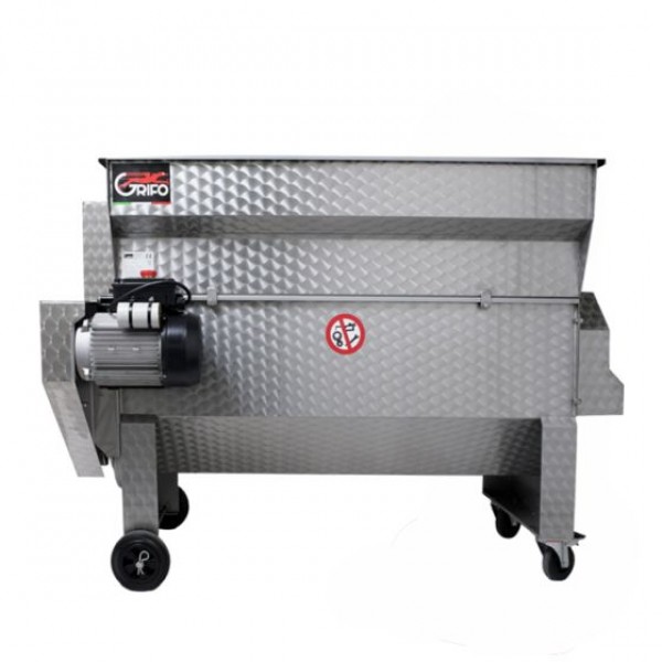 GRIFO DVEP50I Σπαστήρας Σταφυλιών Ηλεκτροκίνητος 3Hp Inox με Διαχωριστήρα και Αντλία