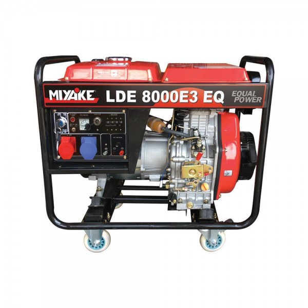 Γεννήτρια Πετρελαίου Τριφασική MIYAKE LDE 8000E3 - 8 KVA - [Με Μίζα + AVR]