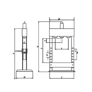 Πρέσσα Χειροκίνητη MULTI 80527 - 20 Ton