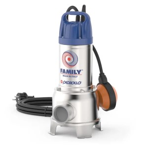 Αντλία Υποβρύχια Λυμάτων PEDROLLO FAMILY - 0.7Hp/230V
