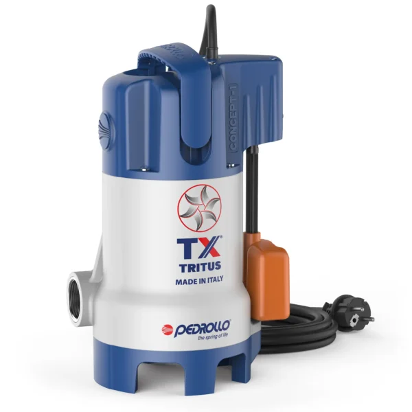 Αντλία Υποβρύχια Λυμάτων με Κοπτήρα PEDROLLO TRITUS-TX - 0.75Hp/230V