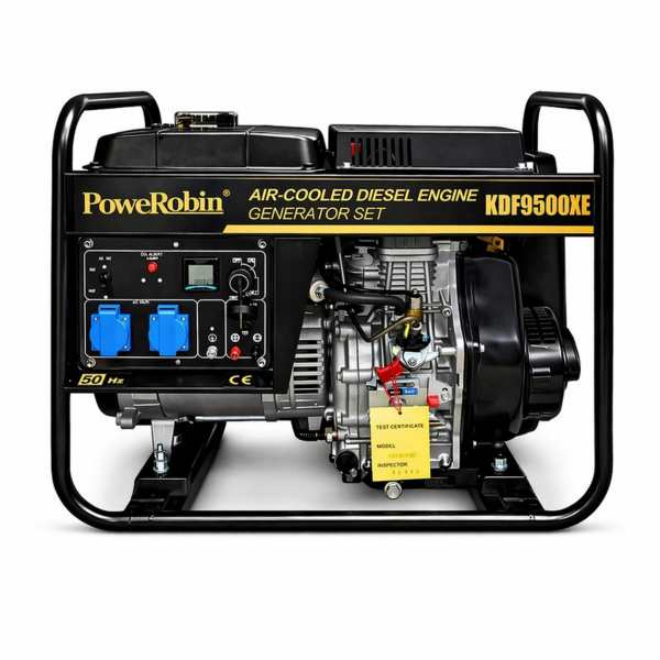 Γεννήτρια Πετρελαίου 9.4 kVA Μονοφασική με Μίζα & AVR POWEROBIN KDF9500XE