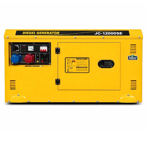 Τριφασική γεννήτρια πετρελαίου JC 12000SE 14 kVA χαμηλού θορύβου.