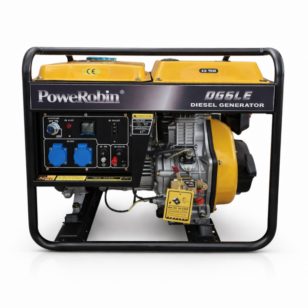 γεννήτρια πετρελαίου 9kva powerobin dg8250le-3p τριφασική 400v με μίζα