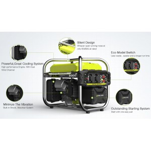 QINGLONG QL2000ix Γεννήτρια Inverter Βενζίνης 2.5kVA Αθόρυβη 230V