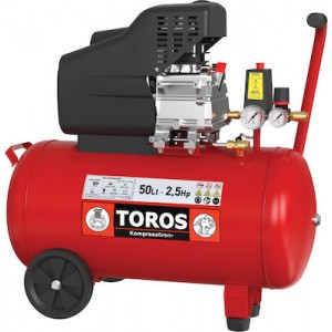 Αεροσυμπιεστής Μονομπλόκ - TOROS 40106 - 2.5HP - 50LT