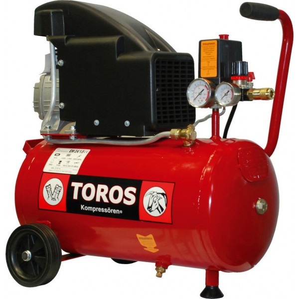 Αεροσυμπιεστής Μονομπλόκ - TOROS 40141 - 2HP - 24LT