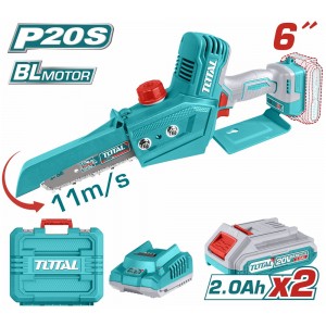 TOTAL ΣΕΤ ΕΠΑΓΓ. ΑΛΥΣΟΠΡΙΟΝΟ ΚΛΑΔΕΥΤΙΚΟ ΜΠΑΤ. Li-ion 20V / 2Ah / 2 ΜΠΑΤΑΡΙΕΣ ΣΕ ΒΑΛΙΤΣΑ (TGSLI20686)