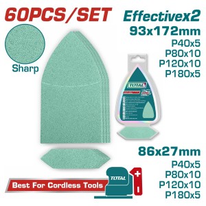 TOTAL ΕΠΑΓΓ. ΣΕΤ ΓΥΑΛΟΧΑΡΤΑ ΤΥΠΟΥ ΔΕΛΤΑ 93X172mm 60ΤΕΜ ΓΙΑ TPSLI2014 (TAC938660)