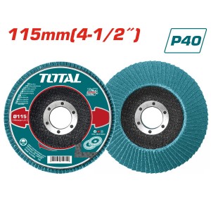 TOTAL ΠΟΛΥΠΤΕΡΟ ΓΥΑΛΙΣΜΑΤΟΣ 115mm P40 ΓΙΑ ΙΝΟΧ (TAC641151)