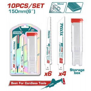 TOTAL ΛΑΜΑ ΣΠΑΘΟΣΕΓΑΣ ΜΕΤΑΛΛΟΥ+ΞΥΛΟΥ 150mm 10ΤΕΜ (TAC521002)