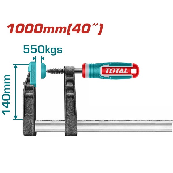 TOTAL ΕΠΑΓΓ. ΣΦΙΓΚΤΗΡΑΣ ΜΑΡΑΓΚΩΝ 140 Χ 1000mm (THT1321401)