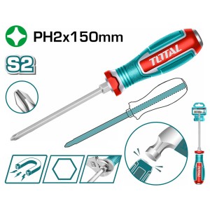 TOTAL ΕΠΑΓΓ. ΚΑΤΣΑΒΙΔΙ ΜΑΓΝ. ΧΤΥΠΗΤΟ ΣΤΑΥΡΟΥ PH2 X 150mm (TGTPH2150)