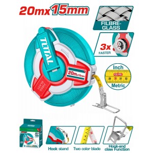 TOTAL ΕΠΑΓΓ. ΜΕΤΡΟΤΑΙΝΙΑ 20m Fibreglass (TMTF18206)