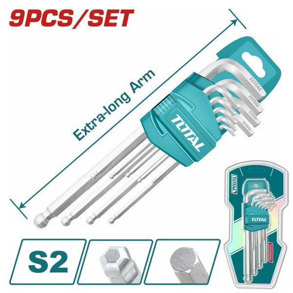 TOTAL ΕΠΑΓΓ. ΑΛΛΕΝ ΣΕΤ ΜΠΙΛΙΑΣ ΜΑΚΡΙΑ 9ΤΕΜ / 1.5-10mm (THT106292)