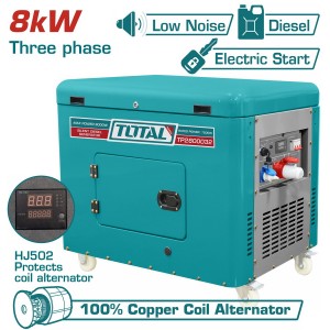 Γεννήτρια Πετρελαίου 10 kVA Τριφασική Κλειστού Τύπου TOTAL TP2800032