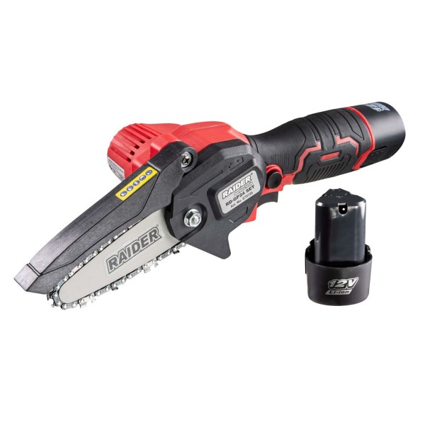 RAIDER Αλυσοπρίονο κλαδευτικό μπαταρίας 2x2Ah 12V 0,87kg με λάμα 10cm RD-GP24 075726 RAIDER Αλυσοπρίονο κλαδευτικό μπαταρίας 2x2Ah 12V 0,87kg με λάμα 10cm RD-GP24 075726