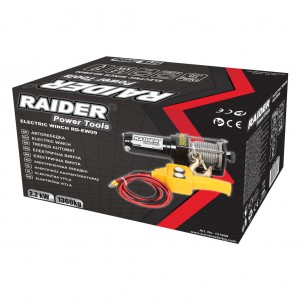 RAIDER Ηλεκτρικός εργάτης συτοκινήτου 12V με δυνατότητα έλξης 1360kg RD-EW09 121609