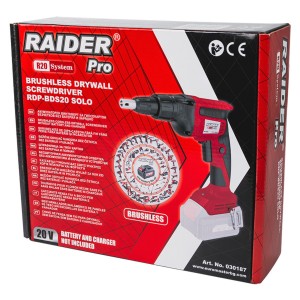 RAIDER R20 Solo Κατσαβίδι γυψοσανίδας 1/4