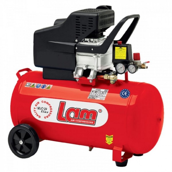 Αεροσυμπιεστής Μονομπλόκ - LAM LR 50/2 - 2HP - 50LT