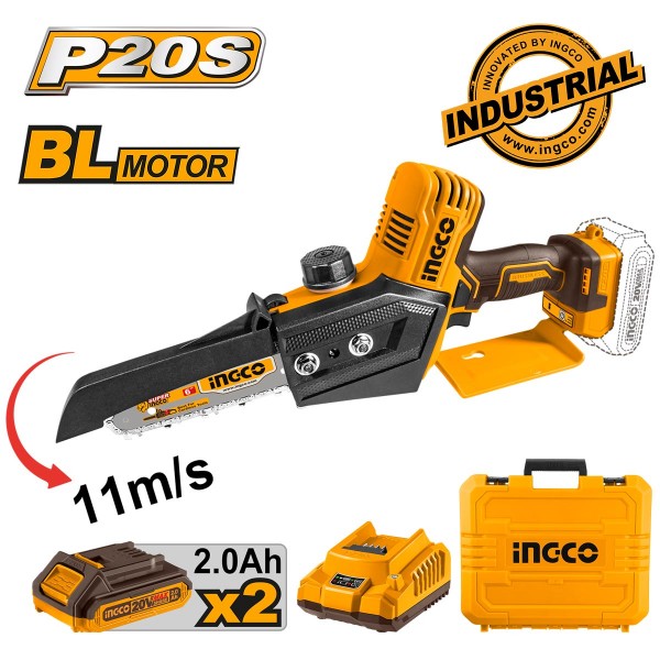 Μίνι Αλυσοπρίονο Μπαταρίας 20V Li-Ion με 6