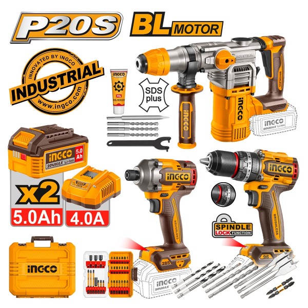 Εργαλεία Μπαταρίας 20V Li-Ion Σετ 3 τεμ.