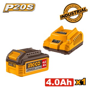 Μπαταρία 20V 4.0Ah Li-Ion + Φορτιστής 2Α Σετ