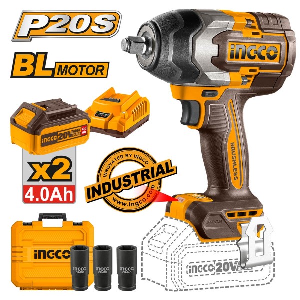 Μπουλονόκλειδο Κρουστικό Μπαταρίας 20V Li-Ion 850-1000Nm