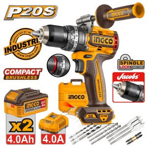 Κρουστικό Δραπανοκατσάβιδο Compact Μπαταρίας 20V Li-Ion 96Nm με Jacobs Τσοκ