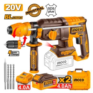 Πιστολέτο Περιστροφικό Κρουστικό Σκαπτικό Μπαταρίας 20V Li-Ion 2.5J Φ26mm +Ταχυτσόκ