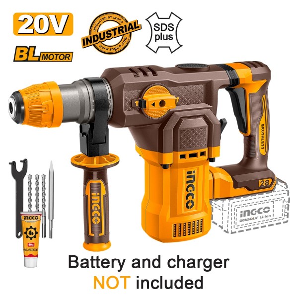 Πιστολέτο Περιστροφικό Κρουστικό Σκαπτικό Μπαταρίας 20V Li-Ion SOLO 4.5J Φ28mm