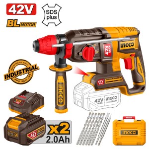 Πιστολέτο Περιστροφικό Κρουστικό Σκαπτικό Μπαταρίας 42V Li-Ion 2.5J Φ26mm