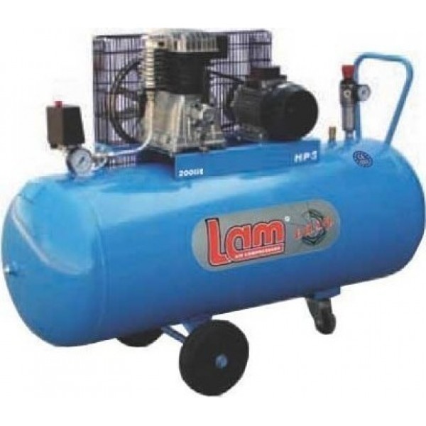 Αεροσυμπιεστής με Ιμάντα LAM 200/3M/EASY - 3Hp - 200Lt