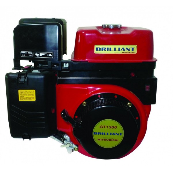 Κινητήρας Βενζίνης Τετράχρονος BRILLIANT GT 1300 - 13HP - 391.9CC - Σφήνα 25.4mm - Με Μίζα