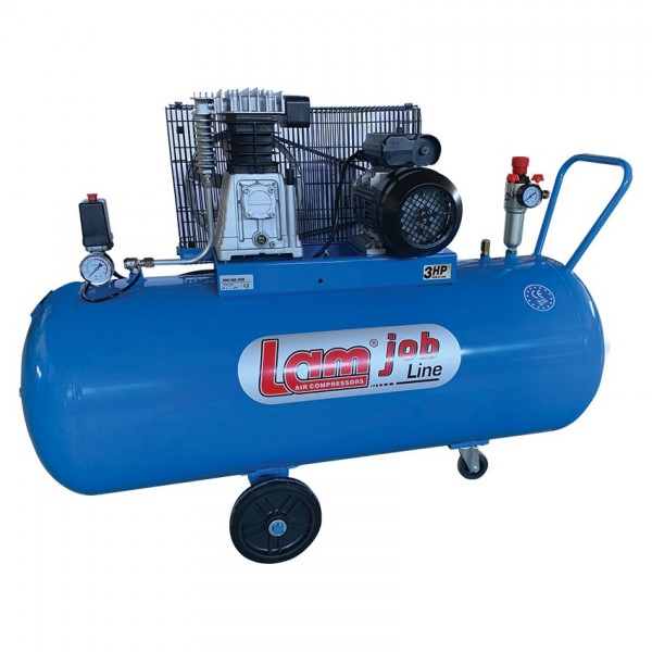 Αεροσυμπιεστής με Ιμάντα LAM 200/3M/JOB - 3Hp - 200Lt