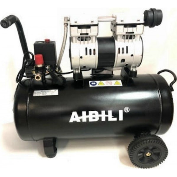 Αεροσυμπιεστής Μονομπλόκ Aθόρυβος AIBILI IBL-24LOS - 1Hp - 24Lt