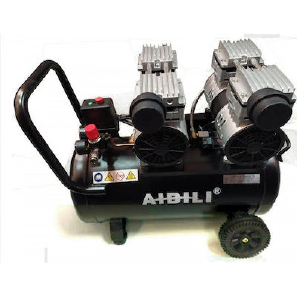 Αεροσυμπιεστής Μονομπλόκ Aθόρυβος AIBILI IBL-50LOS/2 - 2Hp - 50Lt