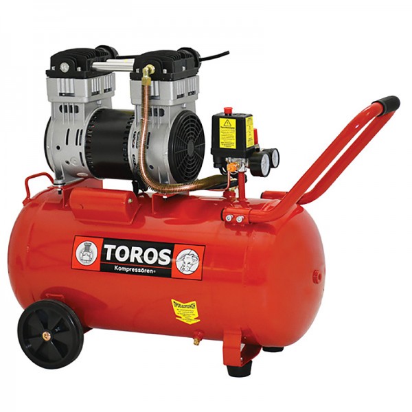 TOROS: ΑΕΡΟΣΥΜΠΙΕΣΤΗΣ OILFREE ΧΑΜΗΛΟΥ ΘΟΡΥΒΟΥ 50LT, 1,55HP