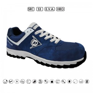 DUNLOP: ΠΑΠΟΥΤΣΙΑ ΕΡΓΑΣΙΑΣ SUEDE+MESH  FLYING ARROW - ΜΠΛΕ  - S3,E.V.A.,HRO,SRC- ΜΕΓΕΘΟΣ44