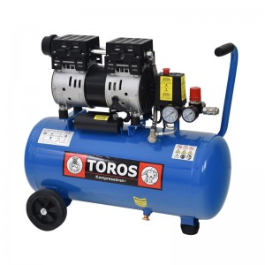 TOROS: ΑΕΡΟΣΥΜΠΙΕΣΤΗΣ OILFREE ΧΑΜΗΛΟΥ ΘΟΡΥΒΟΥ (SILENT) 24LT/1,0HP