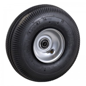 ΤΡΟΧΟΣ Φ260 mm - 10'Χ3.50-4 ΜΕΤΑΛΛΙΚΗ ΖΑΝΤΑ Φ16 mm ΦΟΥΣΚΩΤΟΣ ΜΕ ΣΑΜΠΡΕΛΑ - 2PR